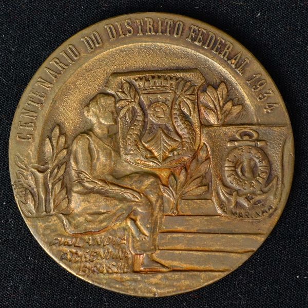 Numismática Medalha Comemorativa Uruguay Brazil Hom