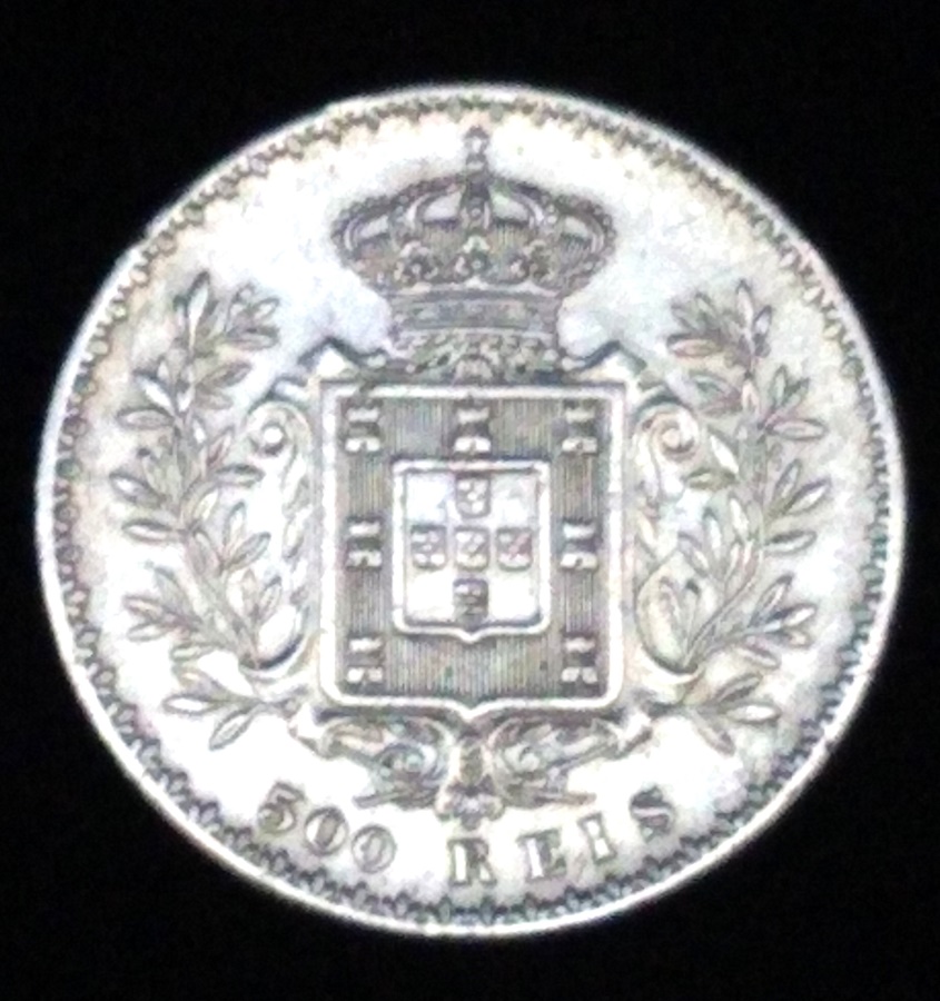 PRATA DE LEI--1891--ANTIGA MOEDA EM PRATA PORTUGUESA