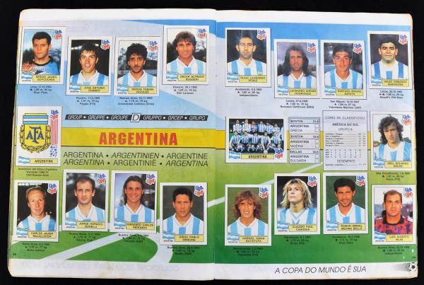 Álbum de Figurinhas – Copa Do Mundo 1994 – Completo e Colado