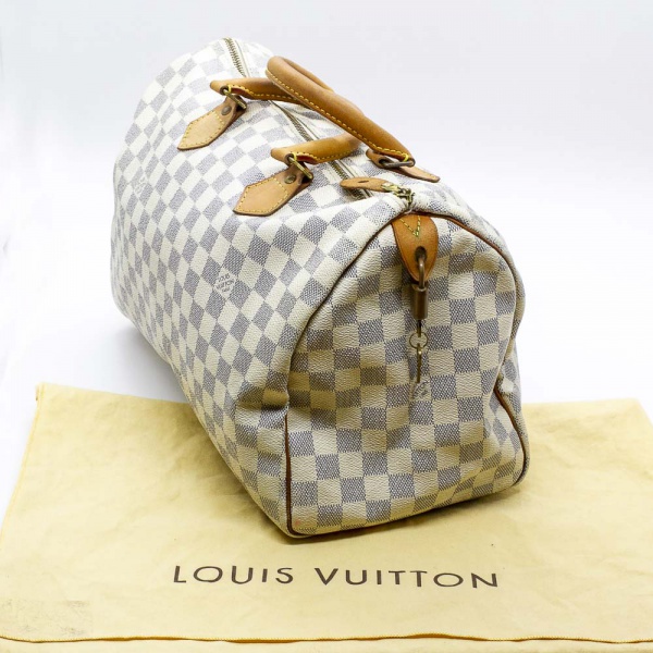LOUIS VUITTON - Bolsa Speedy 35 Damier Azur, DU1150, us