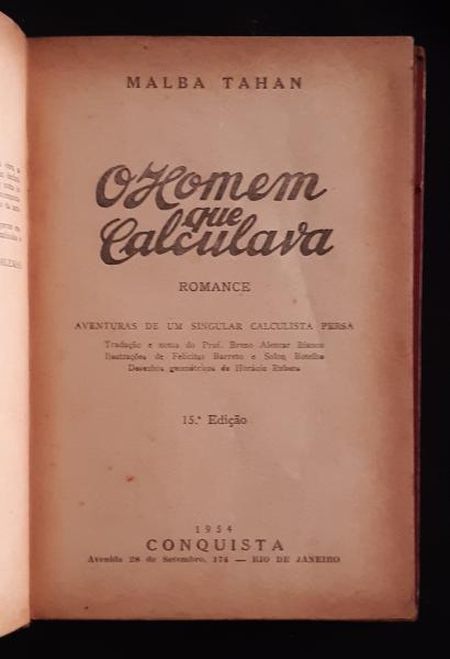 O Homem Que Calculava - Malba Tahan - Traça Livraria e Sebo