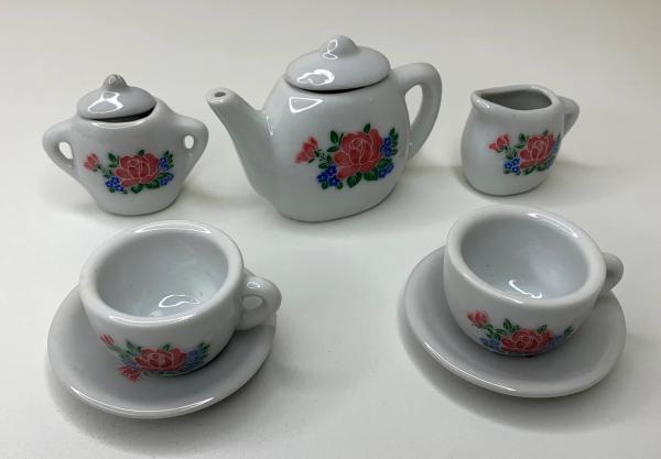 Conjunto de chá completo em miniatura