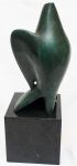 Alfredo Ceschiatti, "Pomba da paz", rara escultura em bronze. Peça assinada.  42 cm, alt s/base e 62 cm alt c/base