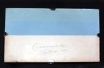Scliar 1971 em cartão - assinado ao centro com aplicação de vidro transparente emoldurado. Medidas:22 x 15 cm.