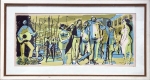 Carybé 1978 - serigrafia de tiragem 670/700 assinada no c.i.d e na chapa, medindo 33 x 72 cm.