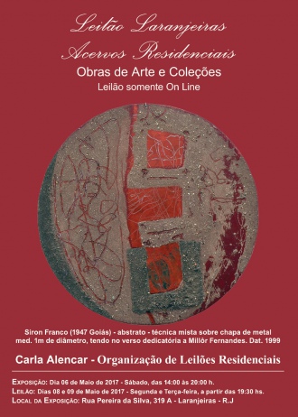 Leilão Laranjeiras - Acervos Residenciais - Obras de Arte e Coleções - Somente On Line